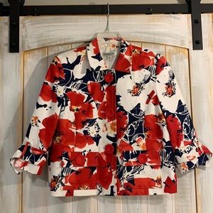 Coldwater Creek Floral Blazer